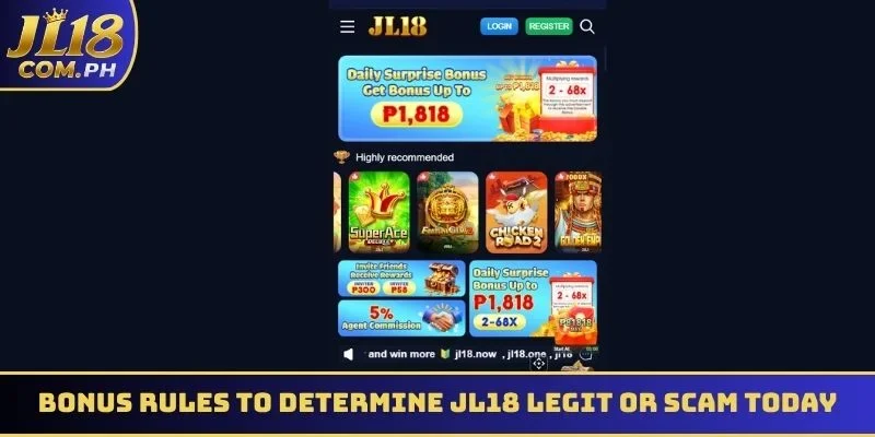 Reviewing transparent bonus rules to determine JL18 legit or scam today