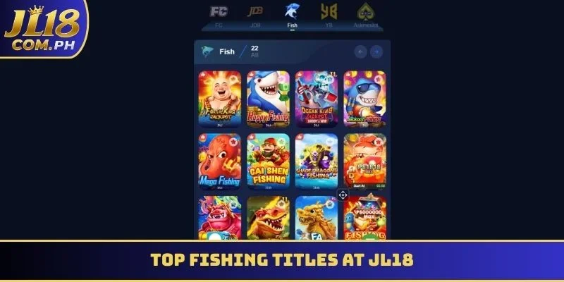 Top fishing titles at JL18